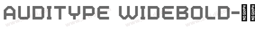 AudiType WideBold字体转换